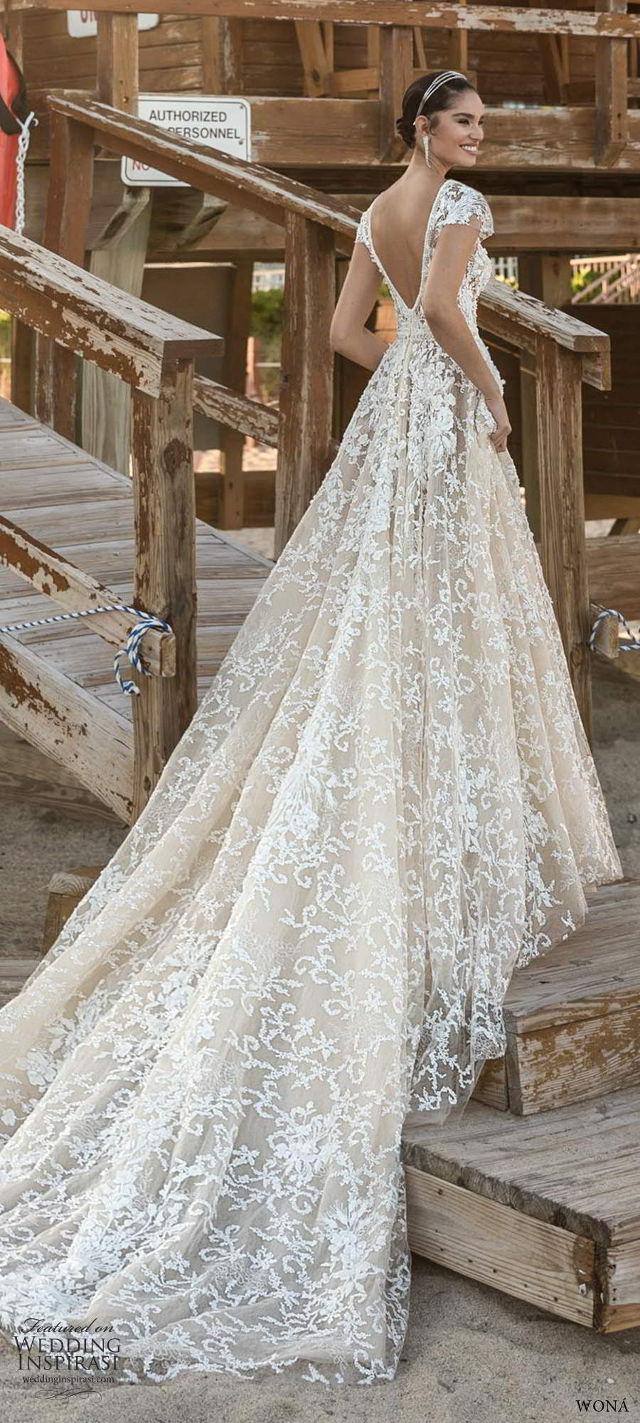 wona fall 2020 bridal illusion cap sleeve plunging v neckline sheer bodice fully embellished a line ball gown wedding dress v back chapel train(12) bv wona fall 2020 bridal illusion cap sleeve plunging v neckline sheer bodice fully embellished a line ball gown wedding dress v back chapel train(12) bv