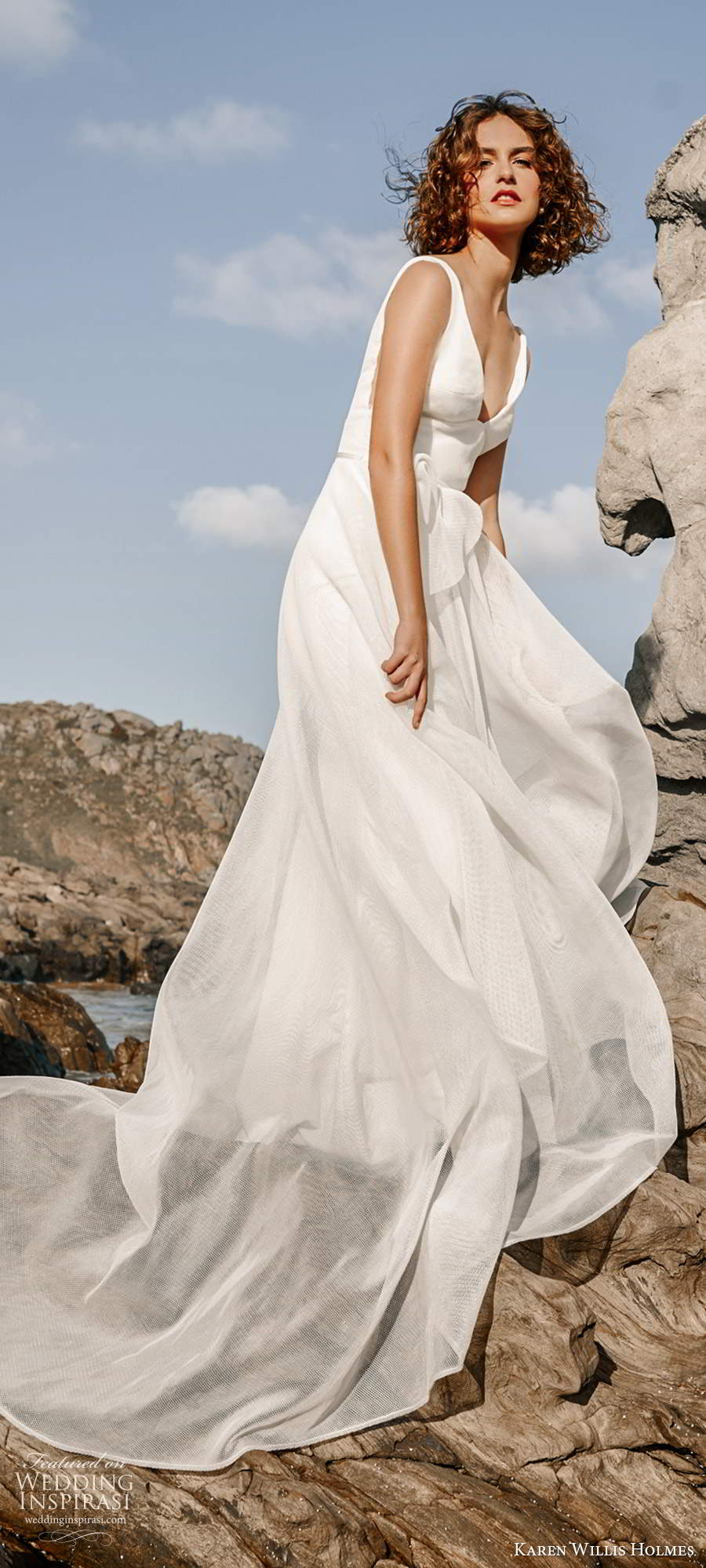 karen willis holmes 2020 bridal sleeveless straps v neckline clean minimally embellished a line ball gown wedding dress chapel train (3) mv karen willis holmes 2020 bridal sleeveless straps v neckline clean minimally embellished a line ball gown wedding dress chapel train (3) mv