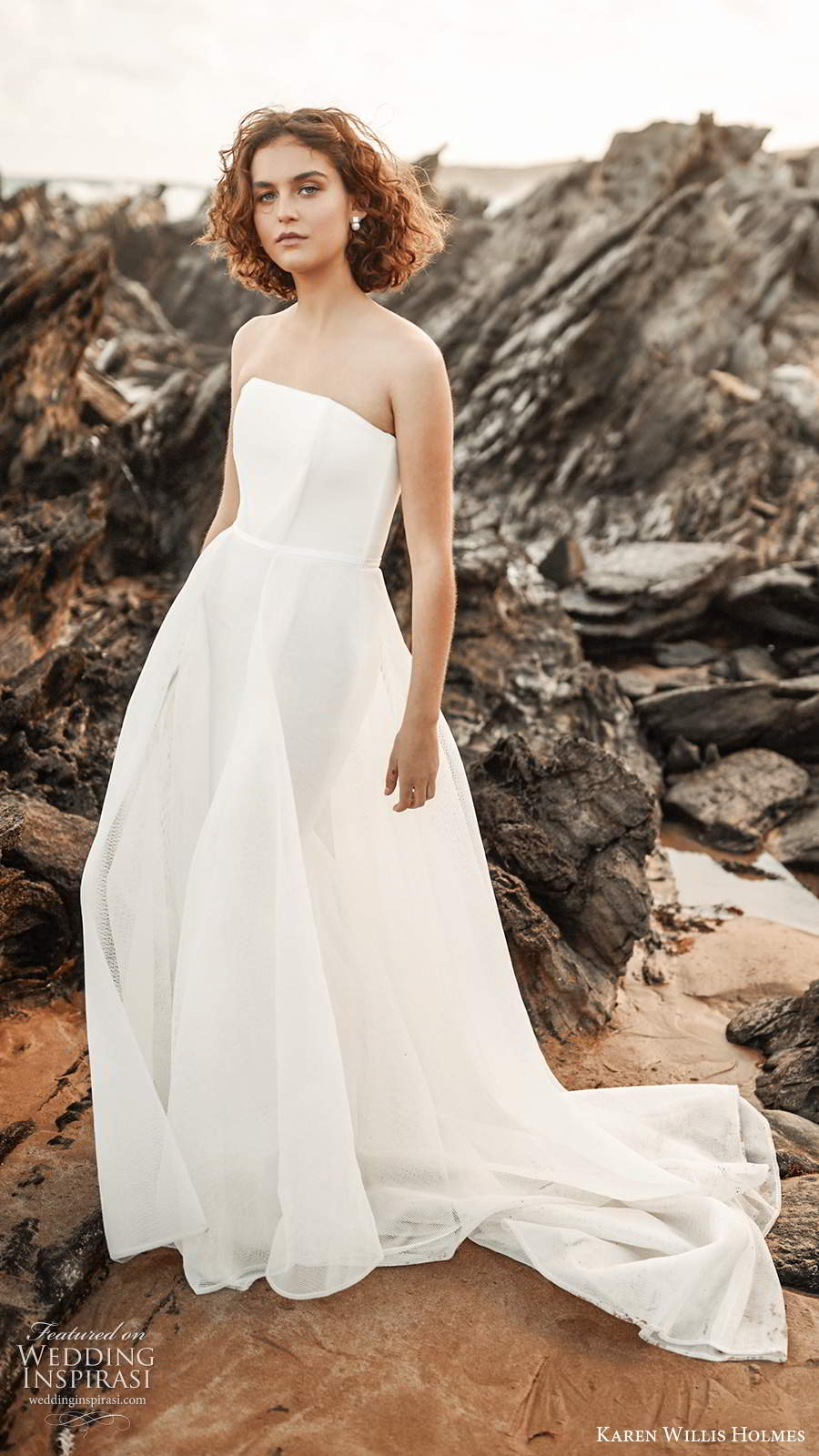 karen willis holmes 2020 bridal strapless straight across neckline clean minimally embellished a line ball gown wedding dress chapel train (2) mv karen willis holmes 2020 bridal strapless straight across neckline clean minimally embellished a line ball gown wedding dress chapel train (2) mv