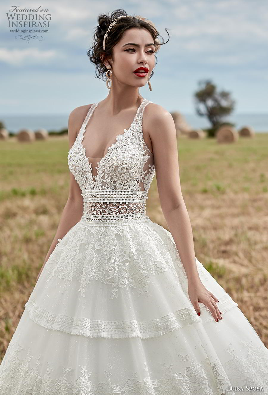 luisa sposa 2020 bridal sleeveless deep sweetheart neckline full embellishment romantic a line wedding dress sweep train (5) zv luisa sposa 2020 bridal sleeveless deep sweetheart neckline full embellishment romantic a line wedding dress sweep train (5) zv