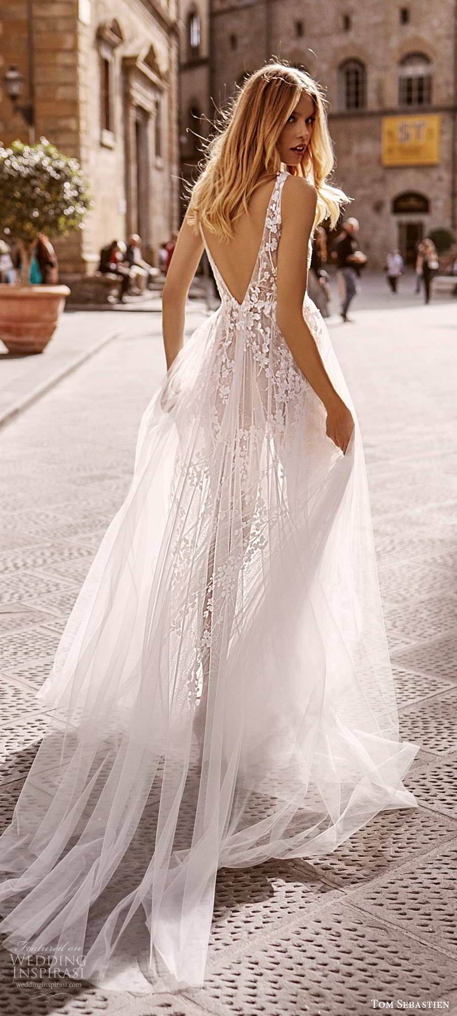tom sebastien 2020 bridal sleeveless sheer straps plunging v neckline fully embellished a line ball gown wedding dress v back chapel train (12) bv tom sebastien 2020 bridal sleeveless sheer straps plunging v neckline fully embellished a line ball gown wedding dress v back chapel train (12) bv