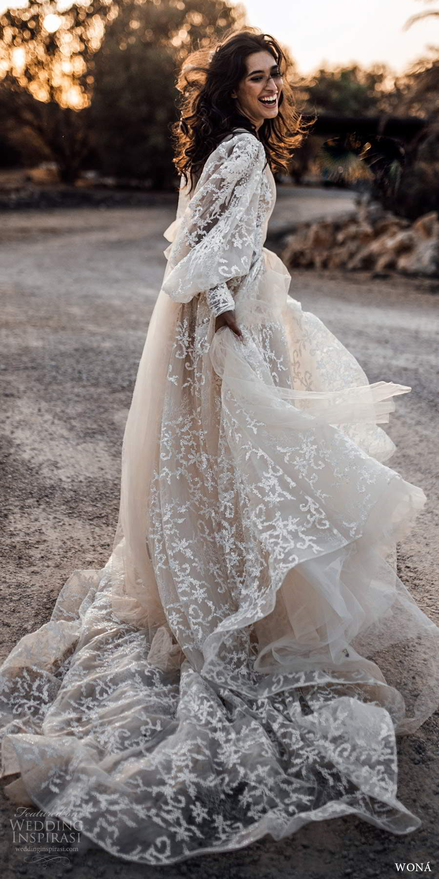 wona fall 2020 bridal illusion long poet sleeves crossover v neckline fully embellished lace a line ball gown wedding dress chapel train (4) bv wona fall 2020 bridal illusion long poet sleeves crossover v neckline fully embellished lace a line ball gown wedding dress chapel train (4) bv