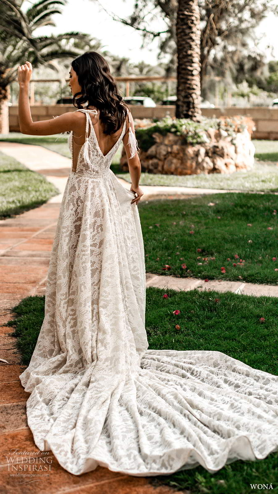 wona fall 2020 bridal sleeveless straps plunging v neckline fully embellished a line ball gown wedding dress v back cathedral train (16) bv wona fall 2020 bridal sleeveless straps plunging v neckline fully embellished a line ball gown wedding dress v back cathedral train (16) bv