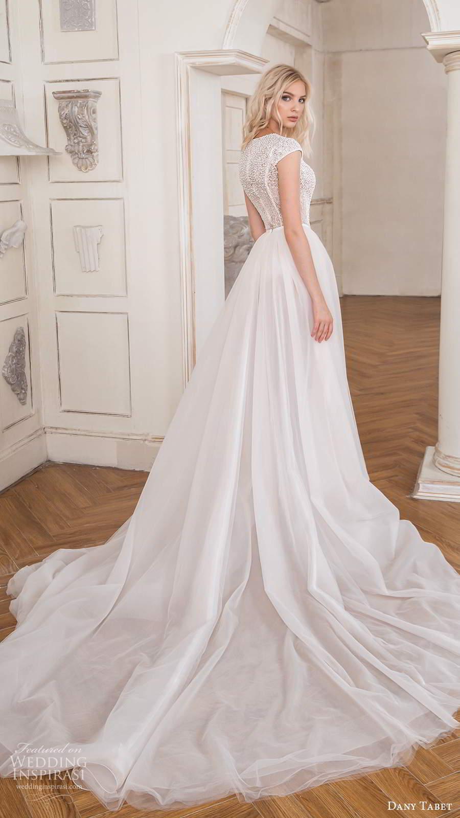 dany tabet 2020 bridal cap sleeves jewel neckline heavily embellished bodice clean skirt a line ball gown wedding dress (13) bv dany tabet 2020 bridal cap sleeves jewel neckline heavily embellished bodice clean skirt a line ball gown wedding dress (13) bv