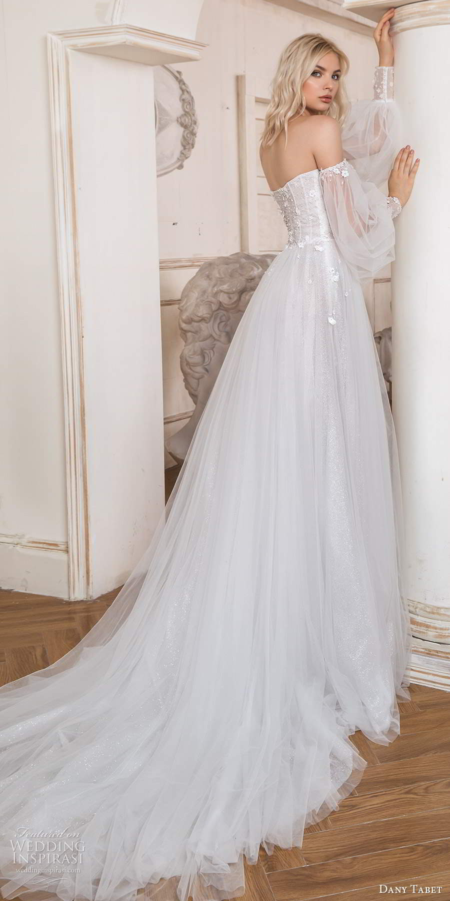 dany tabet 2020 bridal detached bishop sleeves strapless sweetheart embellished a line ball gown wedding dress chapel train (16) bv dany tabet 2020 bridal detached bishop sleeves strapless sweetheart embellished a line ball gown wedding dress chapel train (16) bv