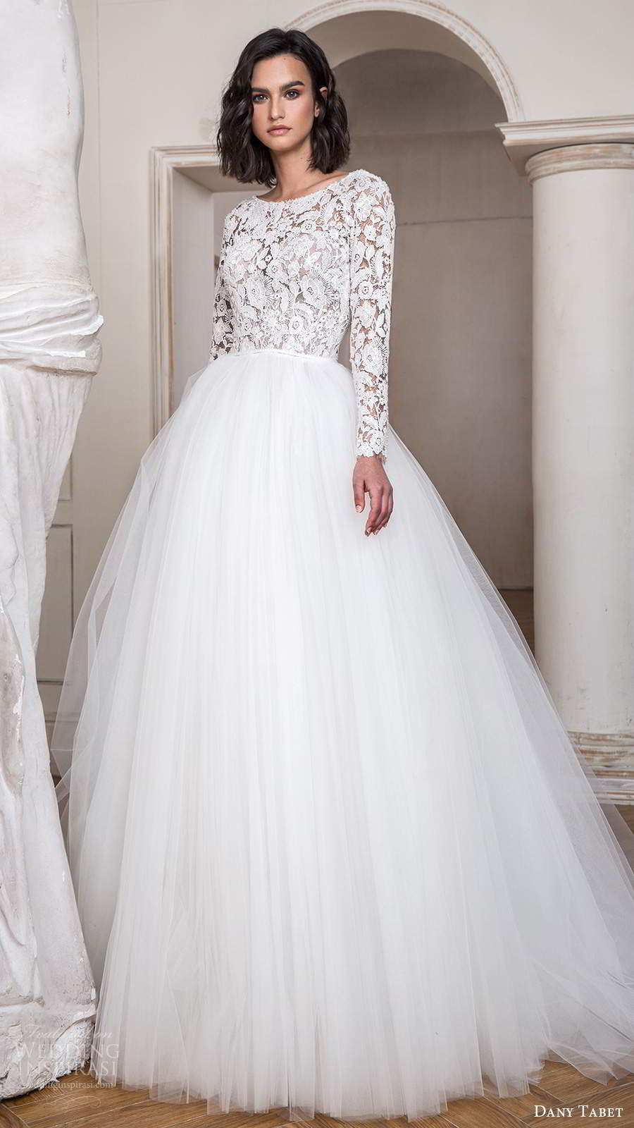 dany tabet 2020 bridal long sleeves jewel neckline embellished lace bodice a line ball gown wedding dress chapel train (5) mv dany tabet 2020 bridal long sleeves jewel neckline embellished lace bodice a line ball gown wedding dress chapel train (5) mv