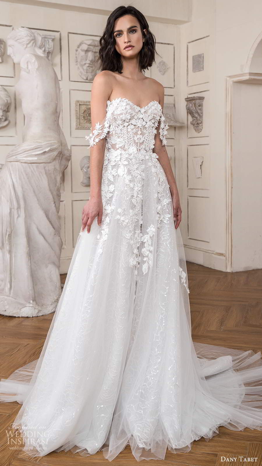 dany tabet 2020 bridal off shoulder straps sweetheart neckline heavily embellished bodice a line ball gown wedding dress chapel train (11) mv dany tabet 2020 bridal off shoulder straps sweetheart neckline heavily embellished bodice a line ball gown wedding dress chapel train (11) mv
