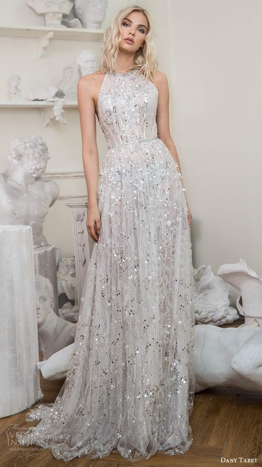 dany tabet 2020 bridal sleeveless halter neckline fully embellished a line ball gown wedding dress open back chapel train (8) mv dany tabet 2020 bridal sleeveless halter neckline fully embellished a line ball gown wedding dress open back chapel train (8) mv