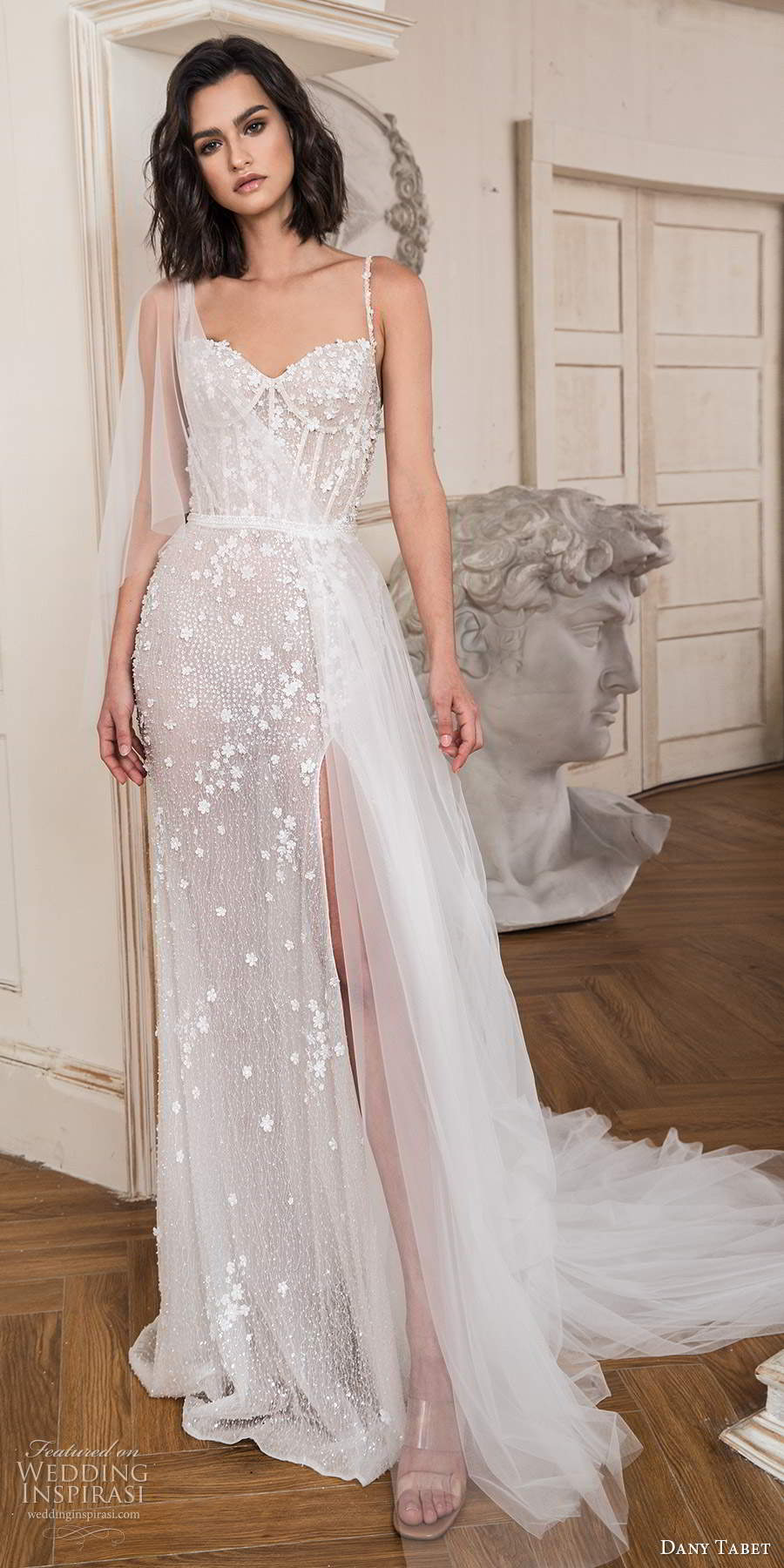 dany tabet 2020 bridal sleeveless straps sweetheart neckline fully embellished a line wedding dress slit skirt chapel train (17) mv dany tabet 2020 bridal sleeveless straps sweetheart neckline fully embellished a line wedding dress slit skirt chapel train (17) mv