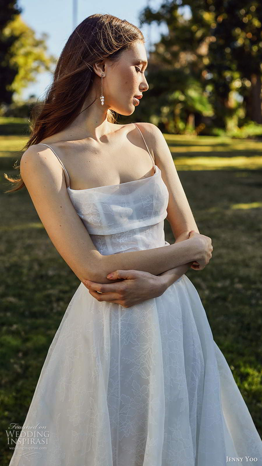 jenny yoo spring 2020 bridal sleeveless thin straps cowl straight neckline a line ball gown wedding dress pocket chapel train (6) zv jenny yoo spring 2020 bridal sleeveless thin straps cowl straight neckline a line ball gown wedding dress pocket chapel train (6) zv
