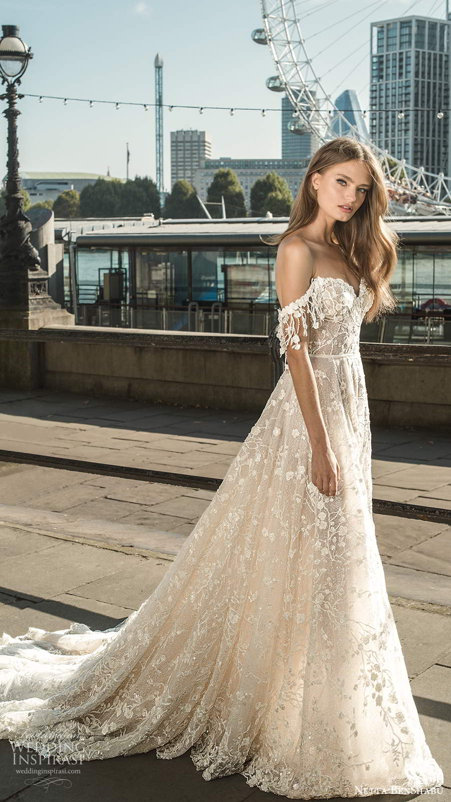 netta benshabu fall 2020 bridal off shoulder straps sweetheart neckline fully embellished a line ball gown wedding dress chapel train (5) mv netta benshabu fall 2020 bridal off shoulder straps sweetheart neckline fully embellished a line ball gown wedding dress chapel train (5) mv