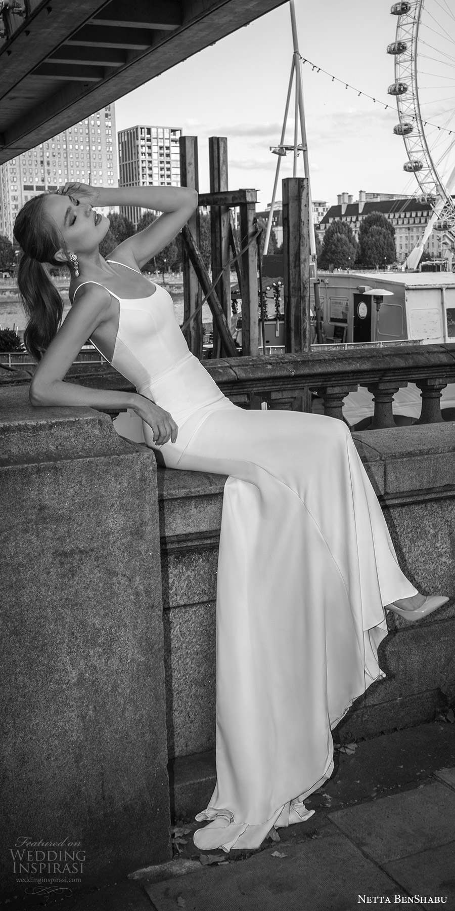 netta benshabu fall 2020 bridal sleeveless straps scoop neckline clean minimalist sheath wedding dress chapel train (14) mv netta benshabu fall 2020 bridal sleeveless straps scoop neckline clean minimalist sheath wedding dress chapel train (14) mv