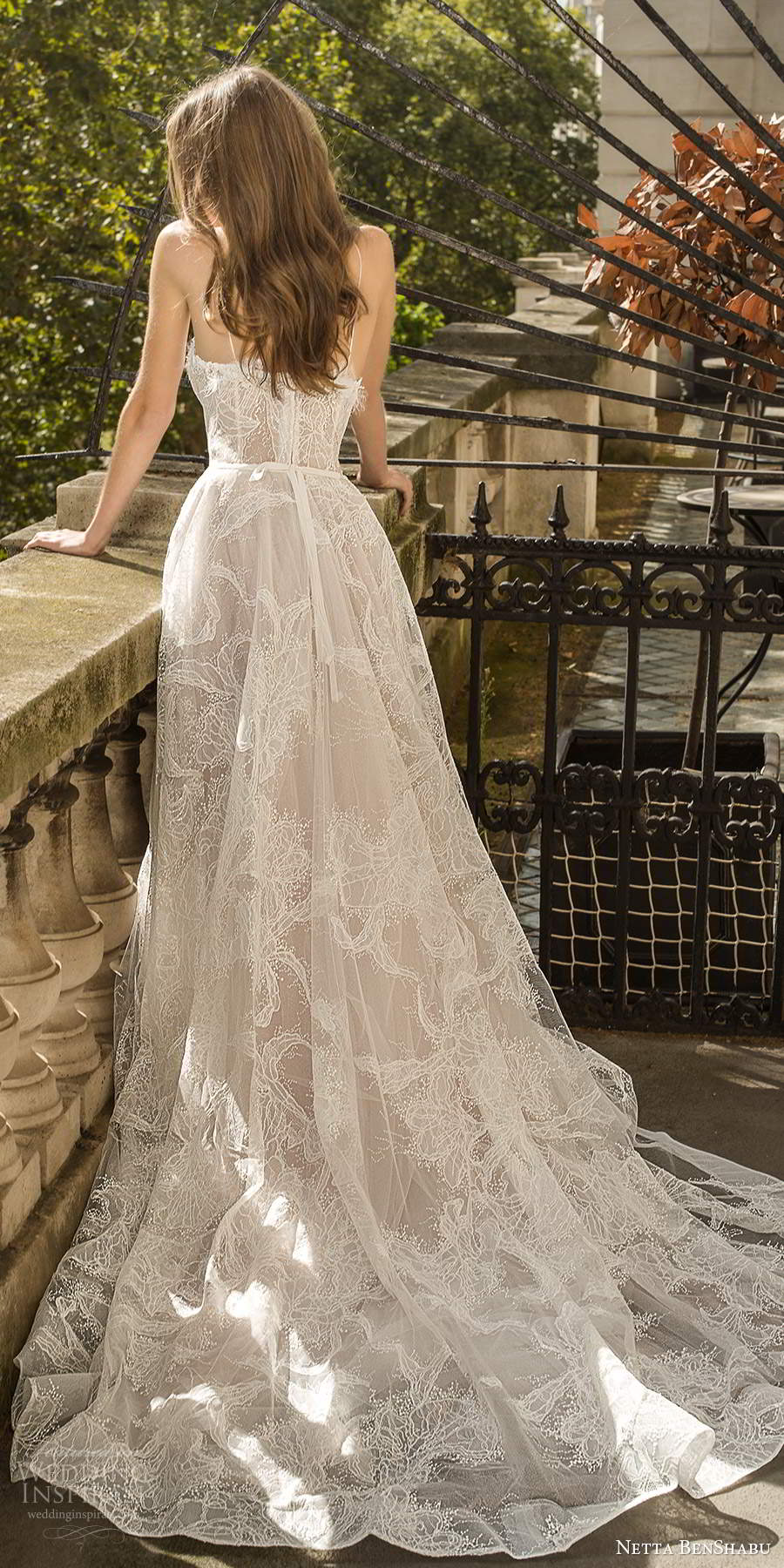 netta benshabu fall 2020 bridal sleeveless thin straps semi sweetheart neckline fully embellished a line ball gown wedding dress chapel train (10) bv netta benshabu fall 2020 bridal sleeveless thin straps semi sweetheart neckline fully embellished a line ball gown wedding dress chapel train (10) bv