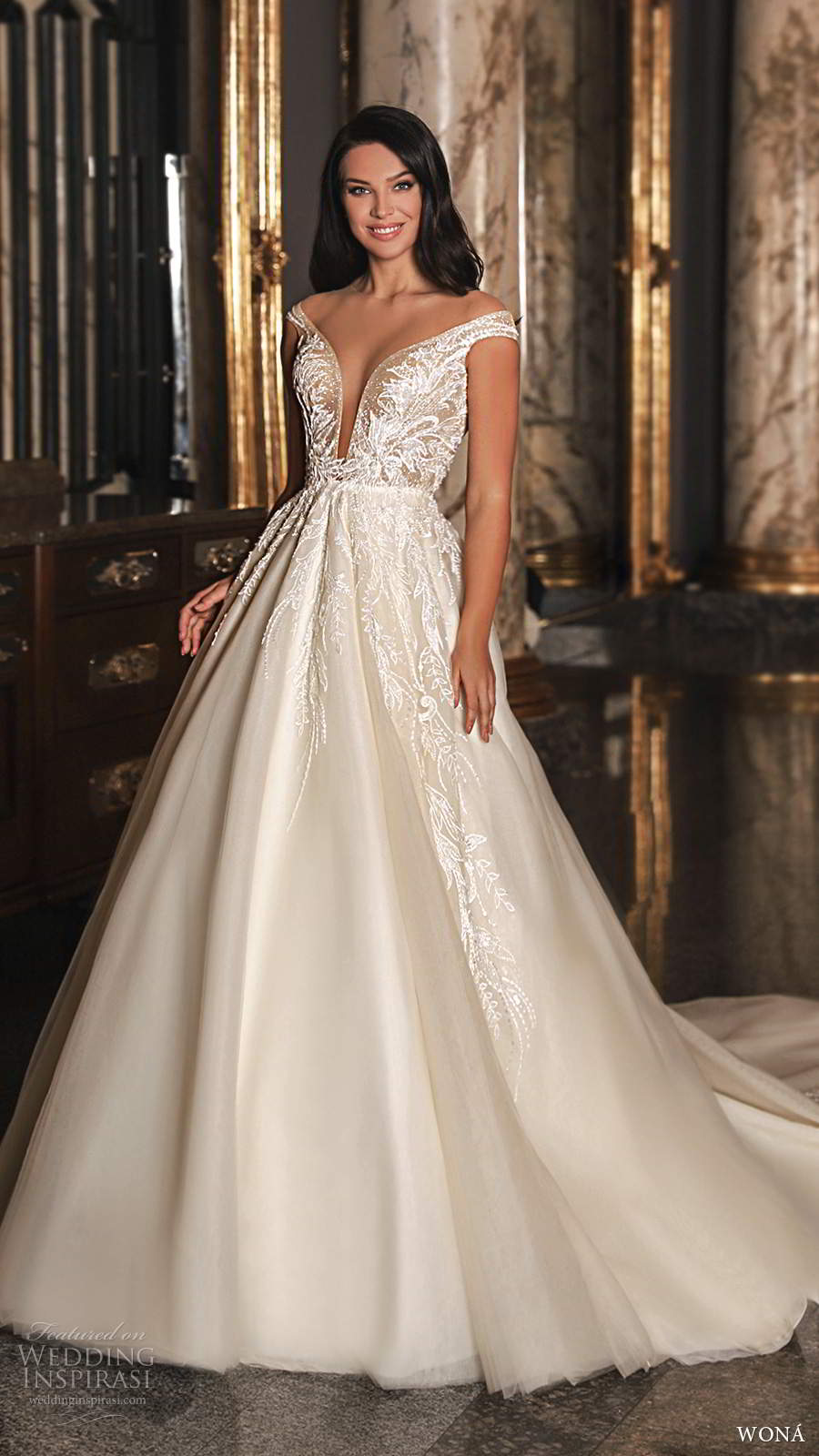 wona 2020 edem bridal off shoulder straps plunging v neckline embellished bodice a line ball gown wedding dress chapel train (14) mv wona 2020 edem bridal off shoulder straps plunging v neckline embellished bodice a line ball gown wedding dress chapel train (14) mv
