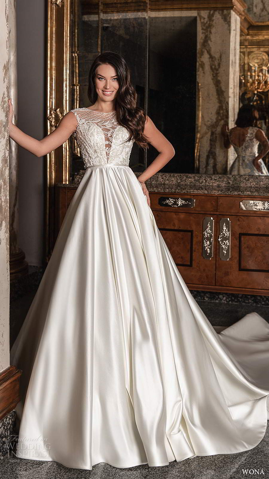 wona 2020 edem bridal sheer cap sleeves jewel neckline plunging v neckline embellished bodice a line ball gown wedding dress chapel train (12) mv wona 2020 edem bridal sheer cap sleeves jewel neckline plunging v neckline embellished bodice a line ball gown wedding dress chapel train (12) mv
