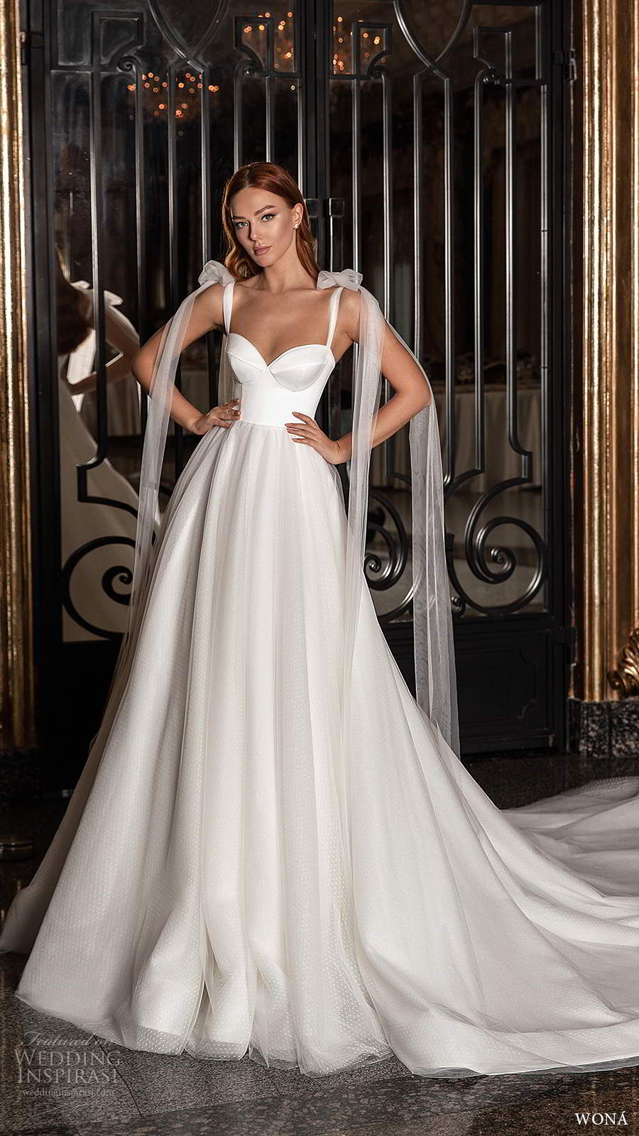 wona 2020 edem bridal sleeveless tie straps sweetheart neckline clean minimalist a line ball gown wedding dress chapel train (8) mv