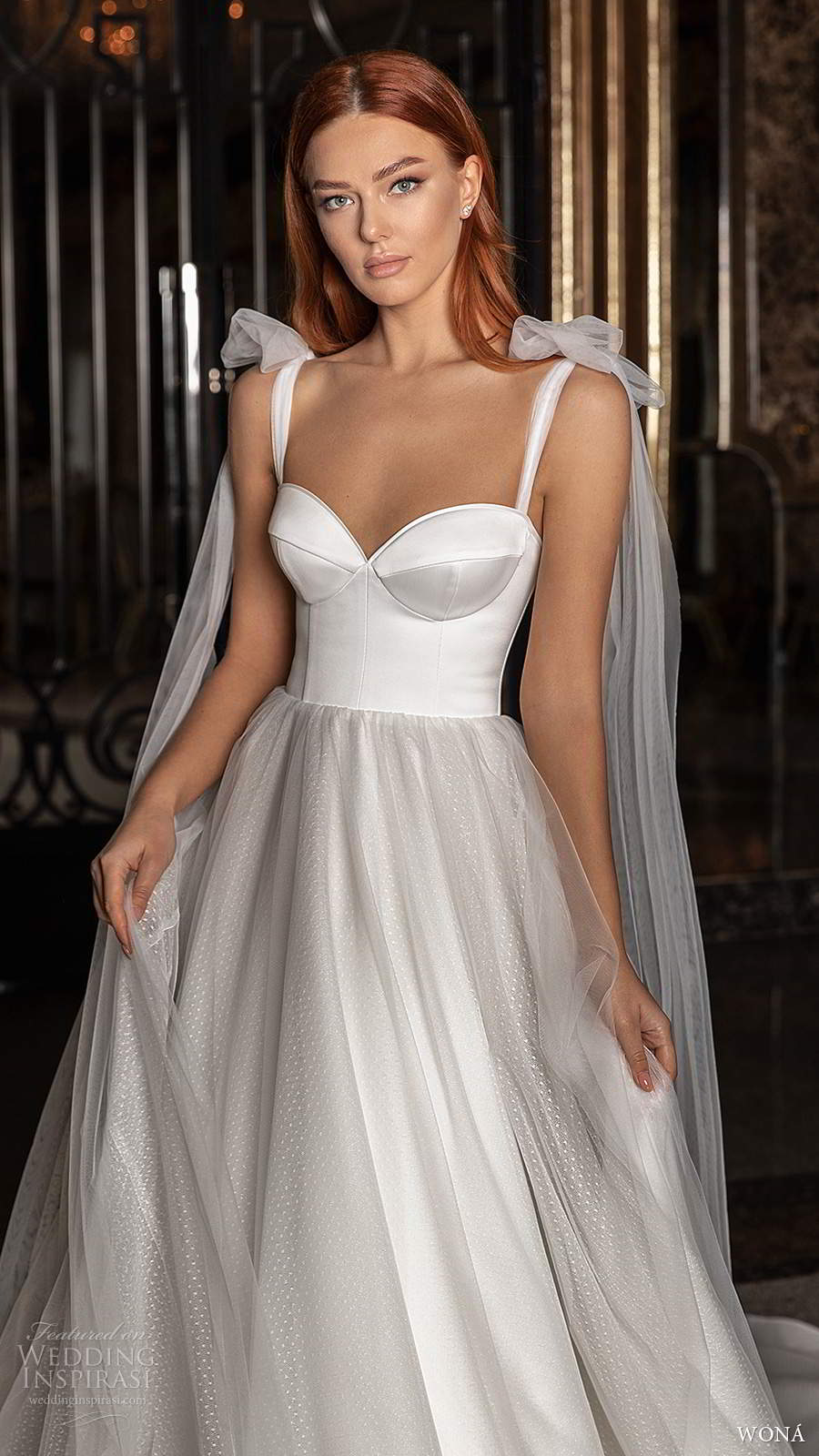 wona 2020 edem bridal sleeveless tie straps sweetheart neckline clean minimalist a line ball gown wedding dress chapel train (8) zv