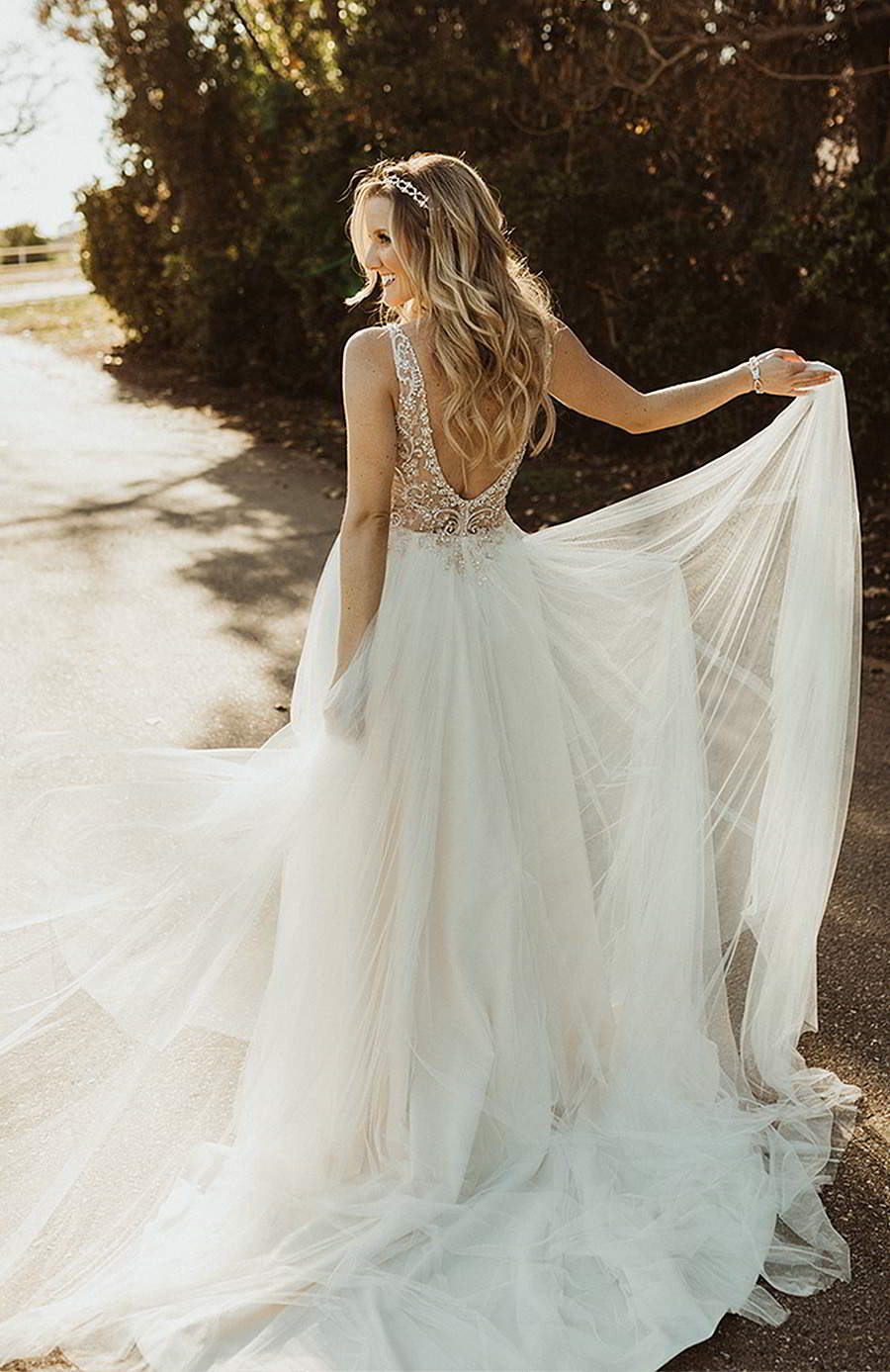 casablanca bridal 2020 sleeveless straps beaded bodice a line ball gown custom wedding dress chapel train (tori della) bv