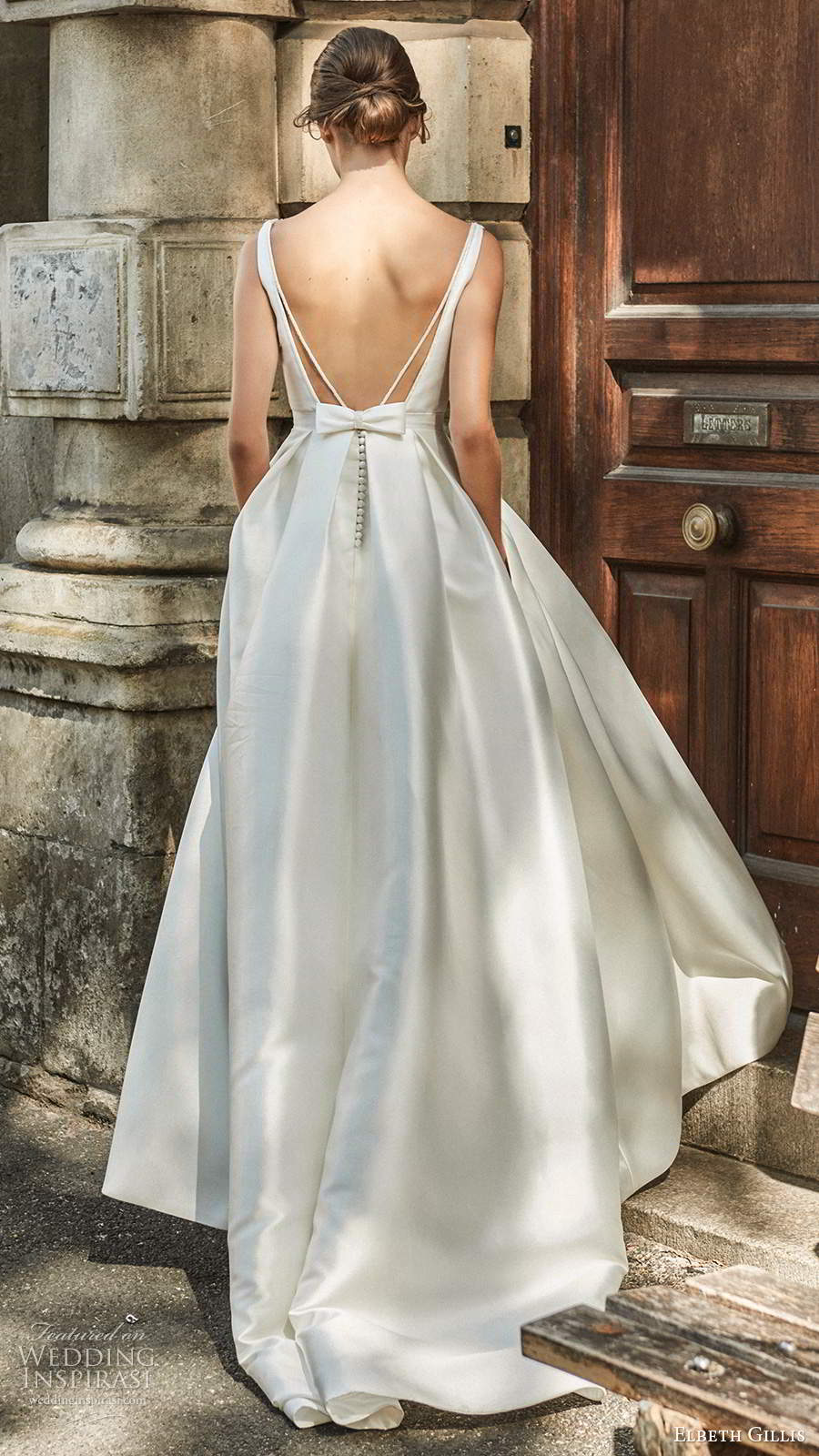 elbeth gillis 2021 bridal sleeveless straps plunging v neckline embellished bodice a line ball gown wedding dress open back slit skirt sweep train (3) bv elbeth gillis 2021 bridal sleeveless straps plunging v neckline embellished bodice a line ball gown wedding dress open back slit skirt sweep train (3) bv