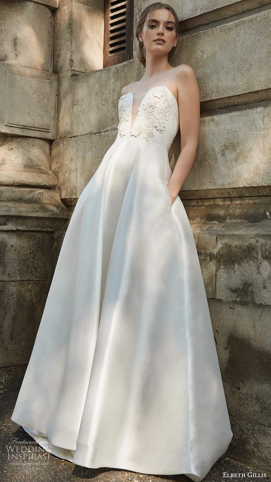 elbeth gillis 2021 bridal strapless plunging sweetheart neckline embellished bodice a line ball gown wedding dress chapel train (13) mv elbeth gillis 2021 bridal strapless plunging sweetheart neckline embellished bodice a line ball gown wedding dress chapel train (13) mv
