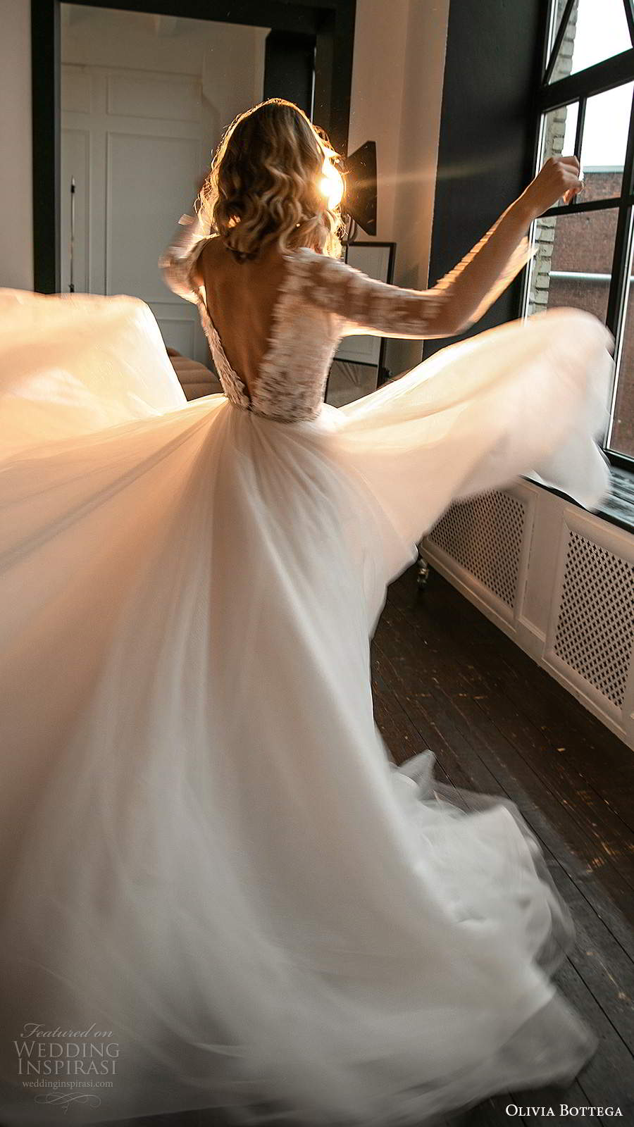 olivia bottega 2021 bridal illusion long sleeves plunging v neckline heavily embellished bodice a line ball gown wedding dress chapel train (4) bv