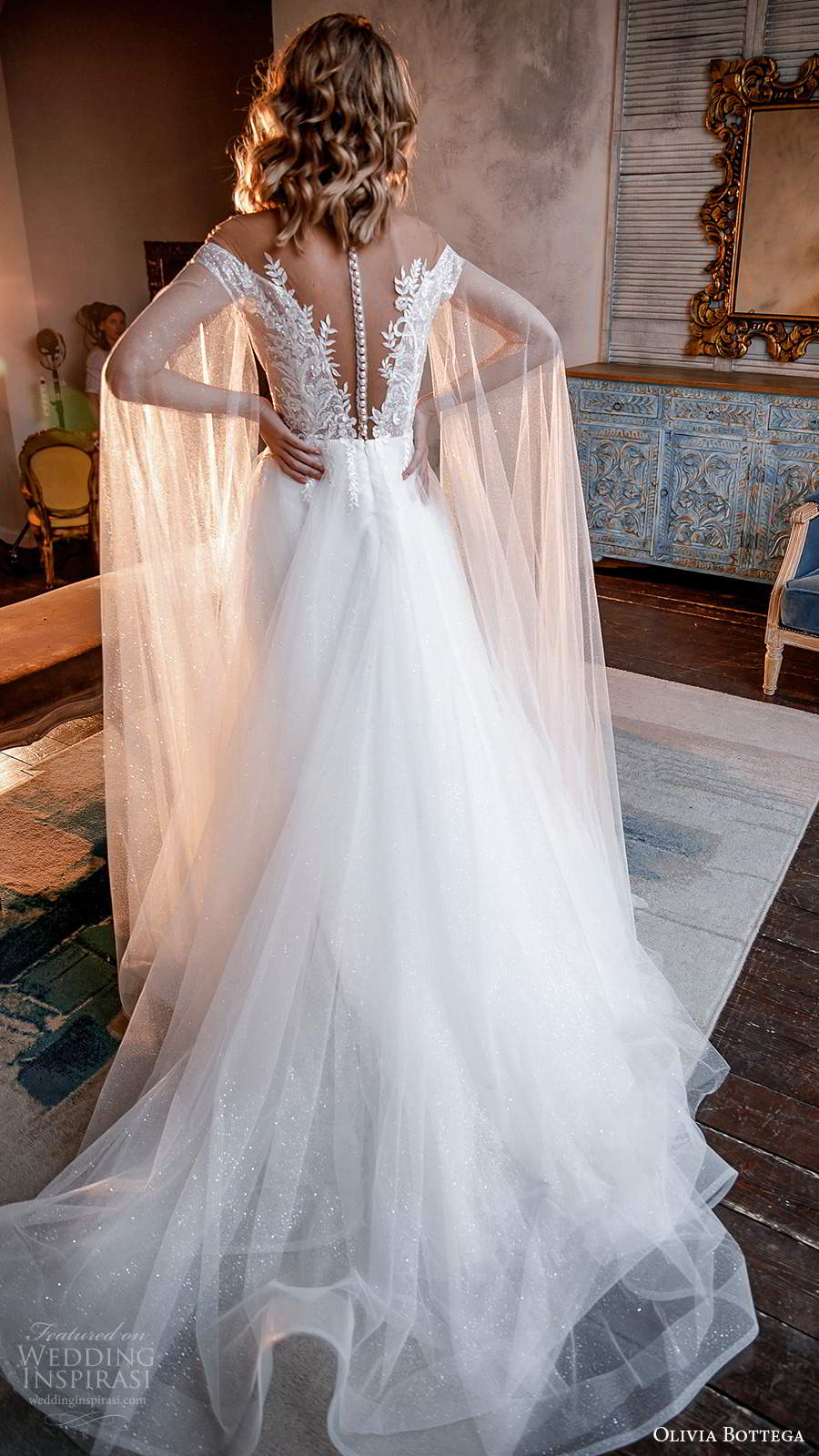 olivia bottega 2021 bridal illusion long split sleeves off shoulder plunging v neckline embellisehd bodice a line ball gown wedding dress chapel train (18) bv