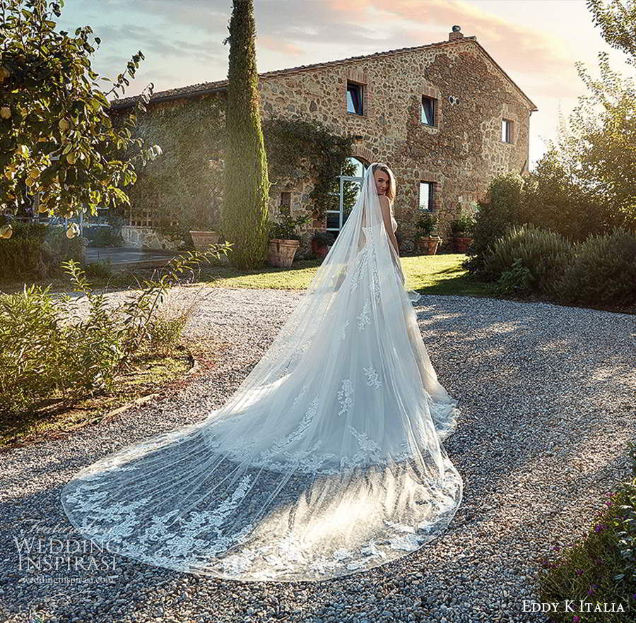 eddy k 2021 italia bridal off shoulder straps sweetheart neckline embellished bodice a line ball gown wedding dress chapel train (19) bv