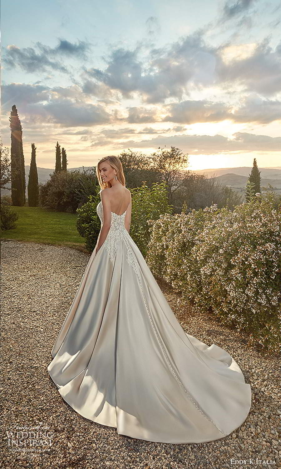 eddy k 2021 italia bridal sleeveless thin straps sweetheart neckline embellished bodice a line ball gown wedding dress chapel train (23) bv