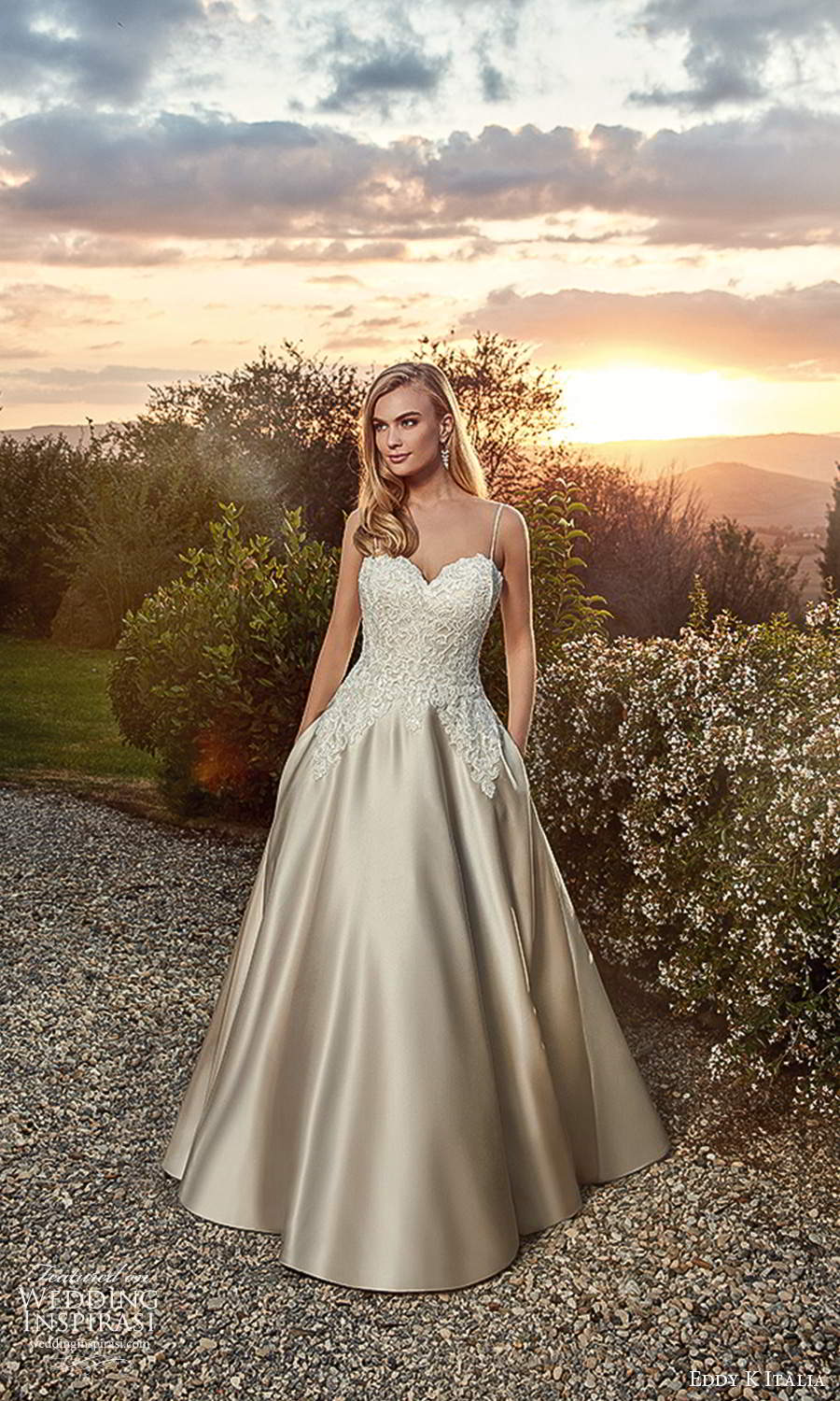 eddy k 2021 italia bridal sleeveless thin straps sweetheart neckline embellished bodice a line ball gown wedding dress chapel train (23) mv