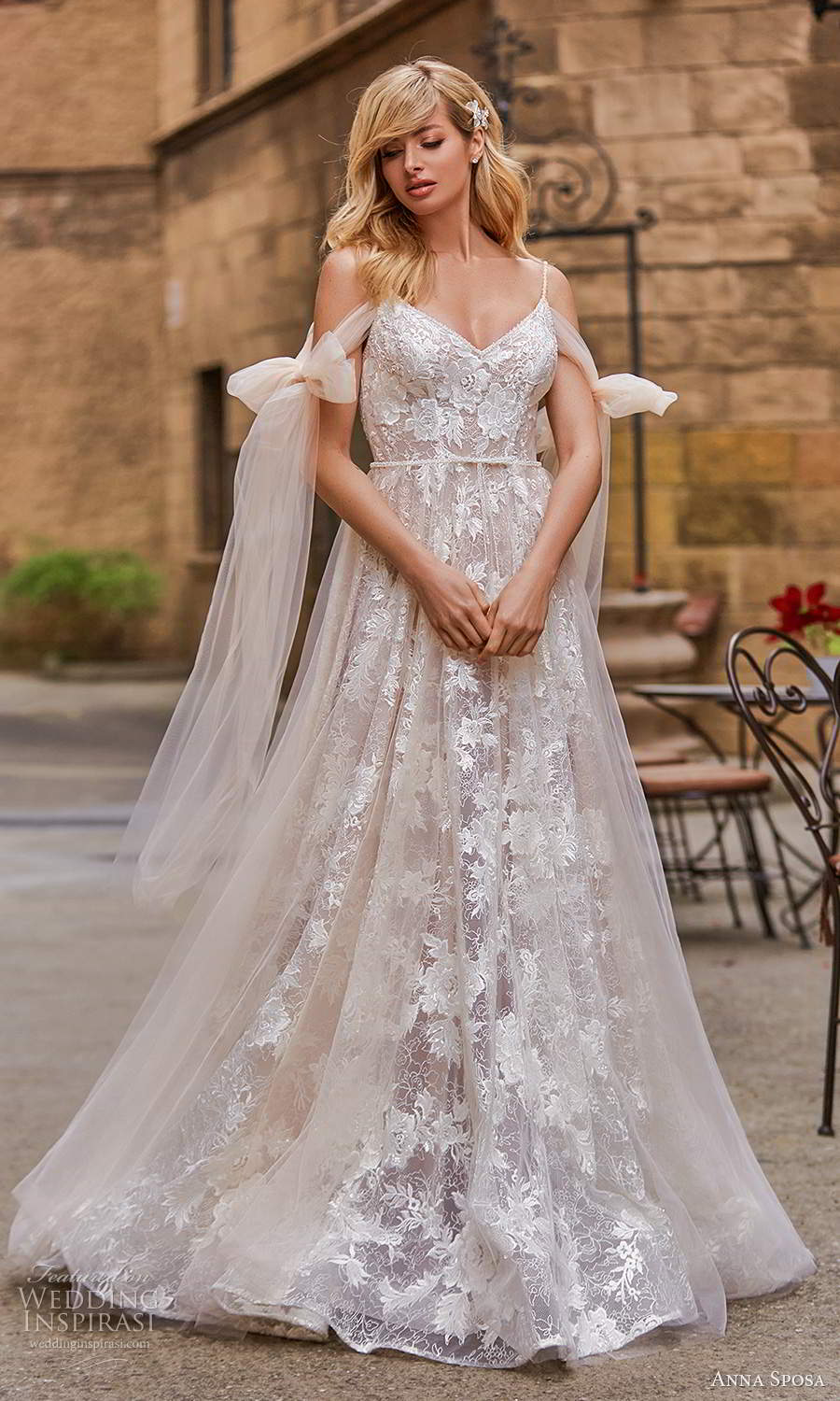 anna sposa 2021 bridal cold shoulder bow straps v neckline fully embellished a line ball gown wedding dress blush scoop back chapel train (6) mv anna sposa 2021 bridal cold shoulder bow straps v neckline fully embellished a line ball gown wedding dress blush scoop back chapel train (6) mv