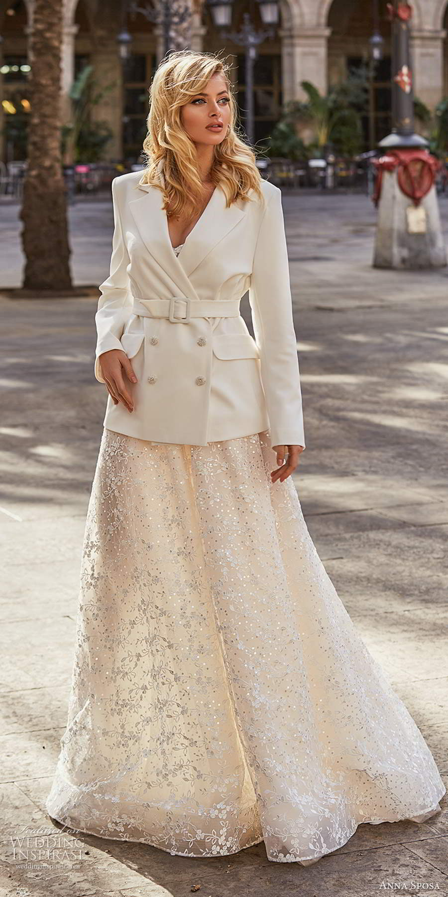 anna sposa 2021 bridal sleeveless thing straps v neckline fully embellished a line ball gown wedding dress chapel train scoop back jacket (8) mv 