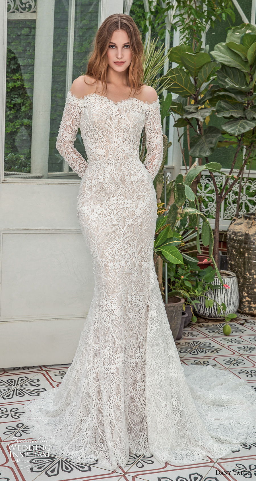 dany tabet 2021 emerge bridal long sleeves off the shoulder sweetheart neckline full embellishment elegant fit and flare wedding dress covered lace back chapel train (8) mv dany tabet 2021 emerge bridal long sleeves off the shoulder sweetheart neckline full embellishment elegant fit and flare wedding dress covered lace back chapel train (8) mv