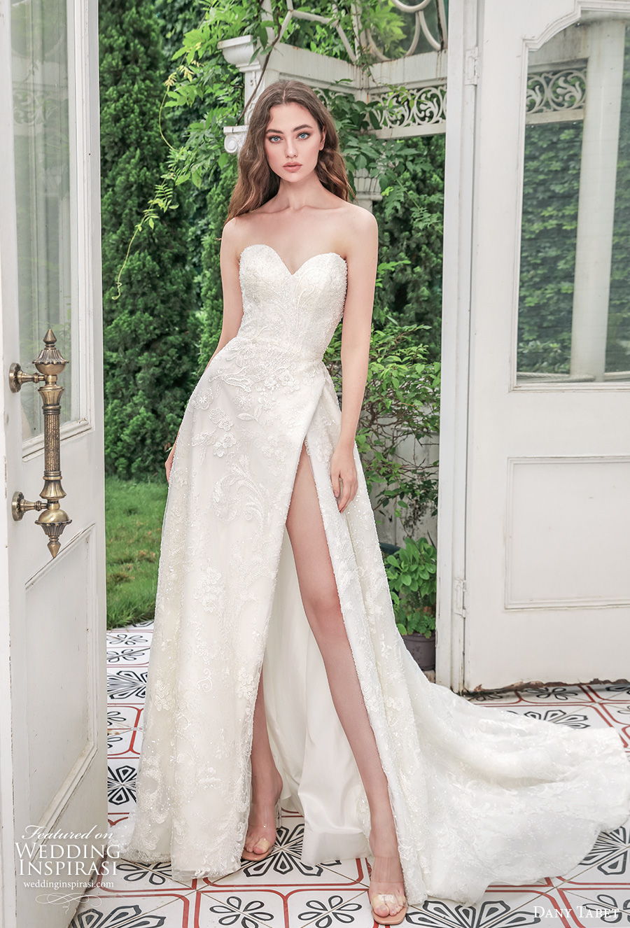 dany tabet 2021 emerge bridal strapless sweetheart neckline full embellishment slit skirt sexy elegant a line wedding dress backless v back chapel train (11) mv dany tabet 2021 emerge bridal strapless sweetheart neckline full embellishment slit skirt sexy elegant a line wedding dress backless v back chapel train (11) mv