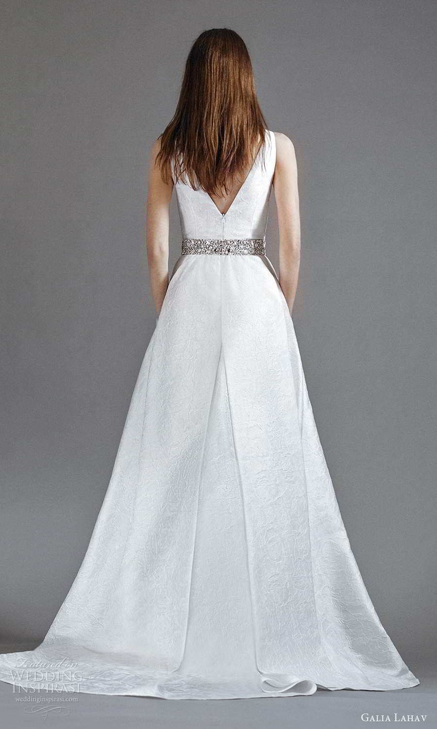 galia lahav 2021 rtw bridal sleeveless thick straps v neckline clean minimalist a line ball gown wedding dress slit skirt sweep skirt (3) bv galia lahav 2021 rtw bridal sleeveless thick straps v neckline clean minimalist a line ball gown wedding dress slit skirt sweep skirt (3) bv