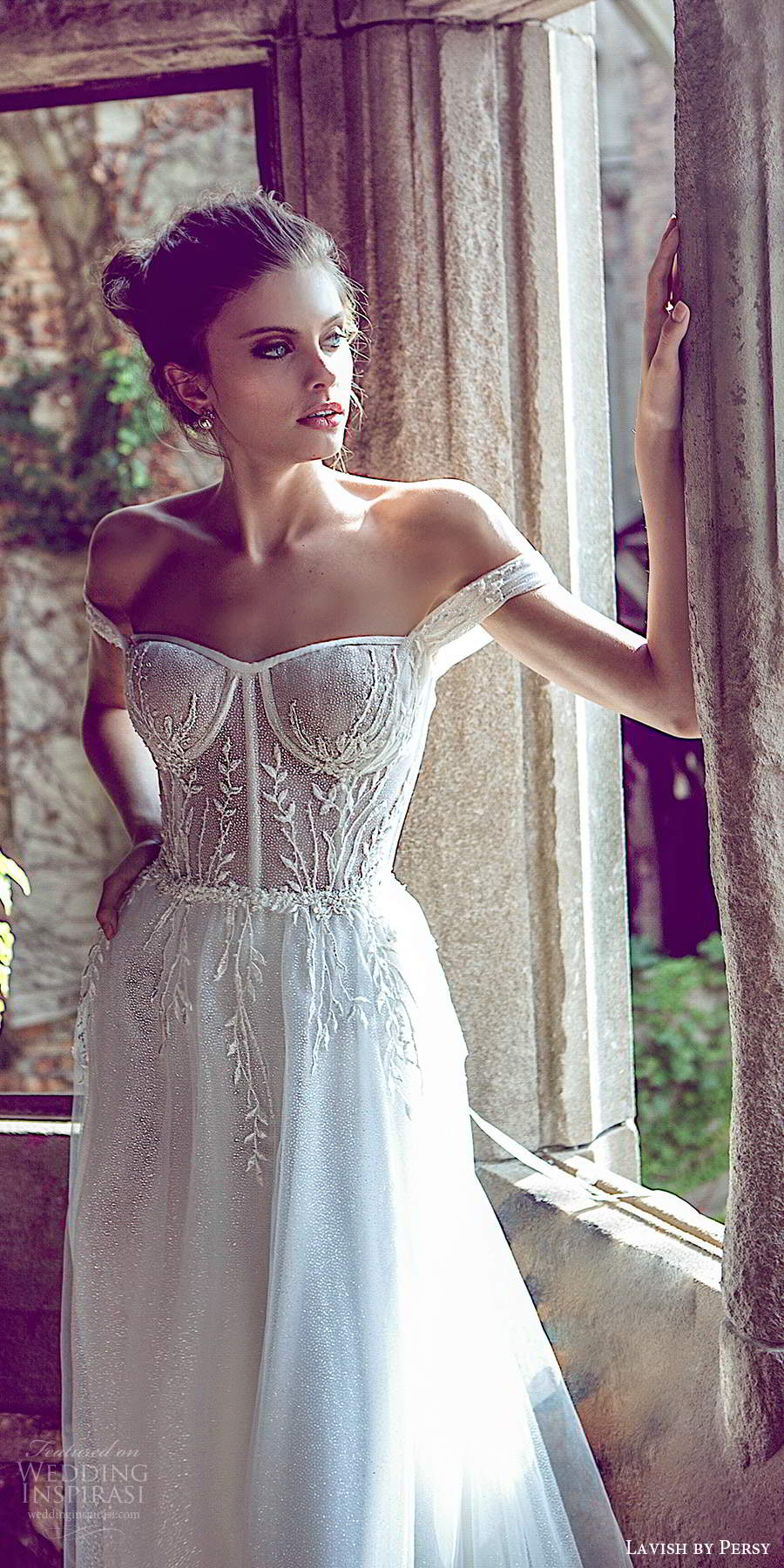 lavish by persy fall 2020 bridal off shoulder straps semi sweetheart neckline sheer embellished bodice a line ball gown wedding dress chapel train (1) zv lavish by persy fall 2020 bridal off shoulder straps semi sweetheart neckline sheer embellished bodice a line ball gown wedding dress chapel train (1) zv