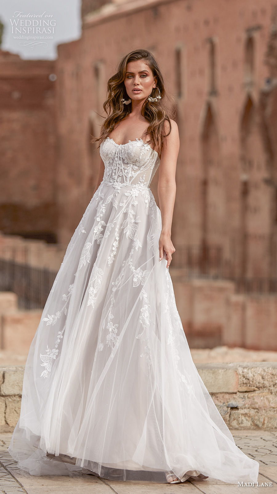 madi lane fall 2020 bridal strapless semi sweetheart neckline heavily embellished bodice romantic soft a line wedding dress mid back medium train (17) mv madi lane fall 2020 bridal strapless semi sweetheart neckline heavily embellished bodice romantic soft a line wedding dress mid back medium train (17) mv