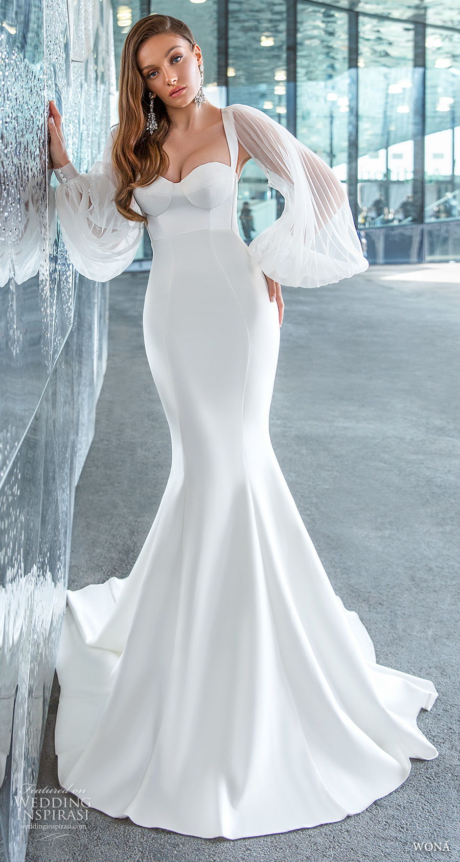wona 2020 diva bridal long bishop sleeves sweetheart neckline simple minimalist elegant mermaid wedding dres keyhole back chapel train (15) mv wona 2020 diva bridal long bishop sleeves sweetheart neckline simple minimalist elegant mermaid wedding dres keyhole back chapel train (15) mv