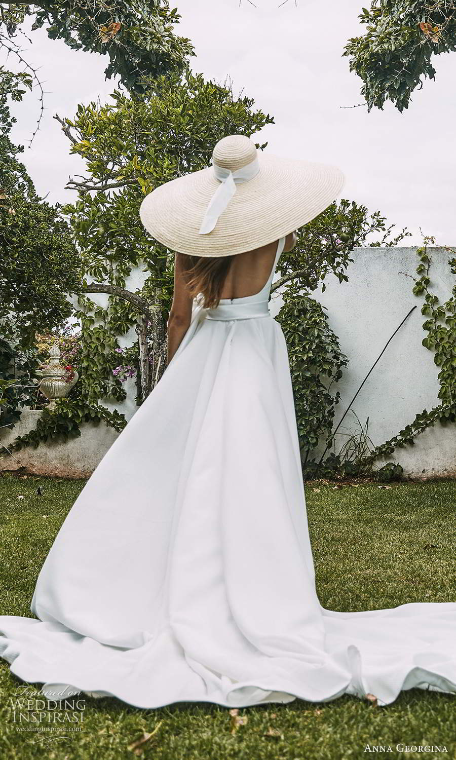 anna georgina 2021 bridal romance sleeveless straps straight across neckline clean minimalist a line ball gown wedding dress chapel train (11) bv anna georgina 2021 bridal romance sleeveless straps straight across neckline clean minimalist a line ball gown wedding dress chapel train (11) bv