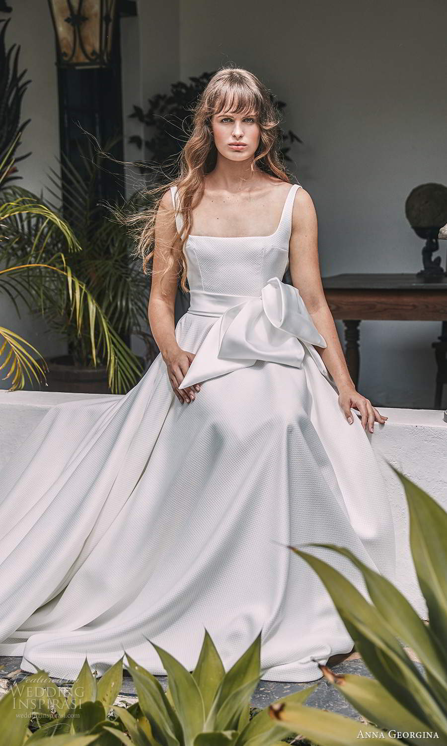 anna georgina 2021 bridal romance sleeveless straps straight across neckline clean minimalist a line ball gown wedding dress chapel train (11) mv anna georgina 2021 bridal romance sleeveless straps straight across neckline clean minimalist a line ball gown wedding dress chapel train (11) mv