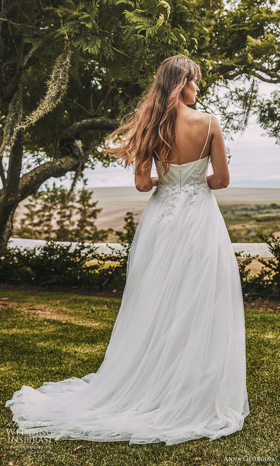 anna georgina 2021 bridal romance sleeveless straps v neckline ruched bodice a line ball gown wedding dress chapel train (12) bv anna georgina 2021 bridal romance sleeveless straps v neckline ruched bodice a line ball gown wedding dress chapel train (12) bv