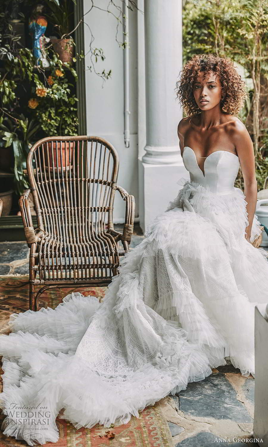 anna georgina 2021 bridal romance strapless sweetheart neckline embellished ruffle skirt a line ball gown wedding dress chapel train (2) fv anna georgina 2021 bridal romance strapless sweetheart neckline embellished ruffle skirt a line ball gown wedding dress chapel train (2) fv