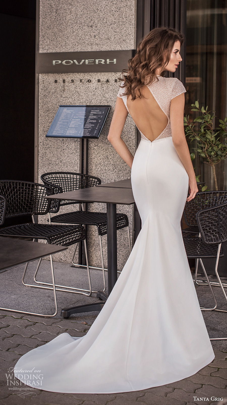 tanya grig 2021 bridal cap sleeves jewel keyhole bodice glamorous sexy fit and flare wedding dress keyhole low back medium train (2) bv tanya grig 2021 bridal cap sleeves jewel keyhole bodice glamorous sexy fit and flare wedding dress keyhole low back medium train (2) bv
