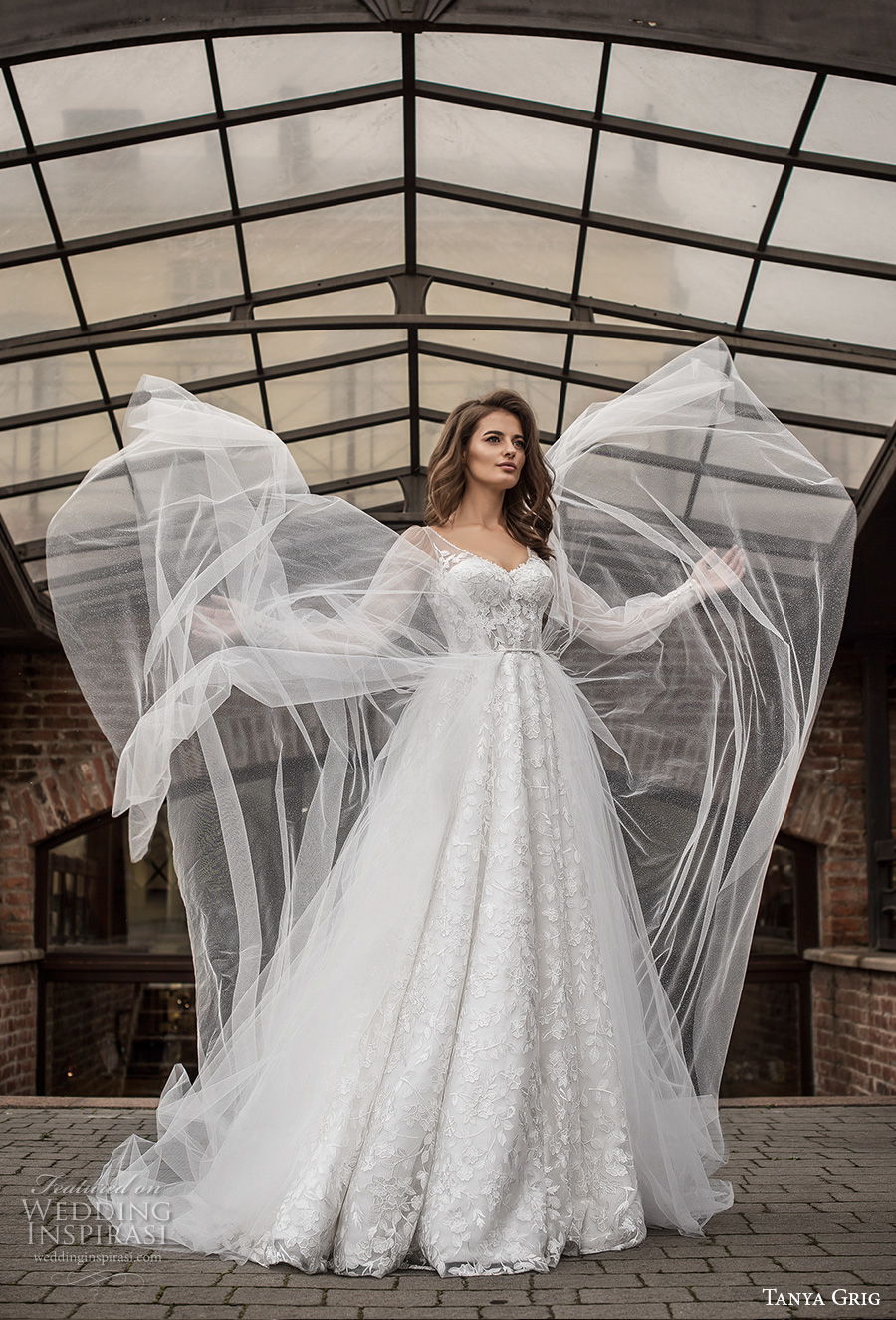 tanya grig 2021 bridal long bishop sleeves v neck full embellishment romantic a line wedding dress v back medium train (7) mv tanya grig 2021 bridal long bishop sleeves v neck full embellishment romantic a line wedding dress v back medium train (7) mv