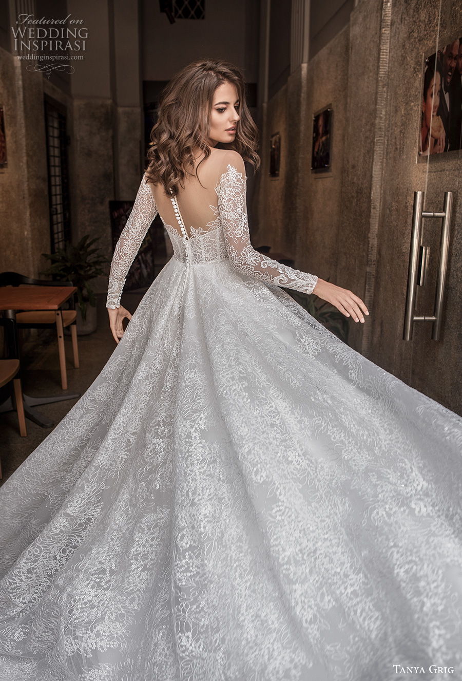 tanya grig 2021 bridal long sleeves off the shoulder sweetheart neckline full embellishment princess a line wedding dress sheer button back chapel train (8) bv tanya grig 2021 bridal long sleeves off the shoulder sweetheart neckline full embellishment princess a line wedding dress sheer button back chapel train (8) bv