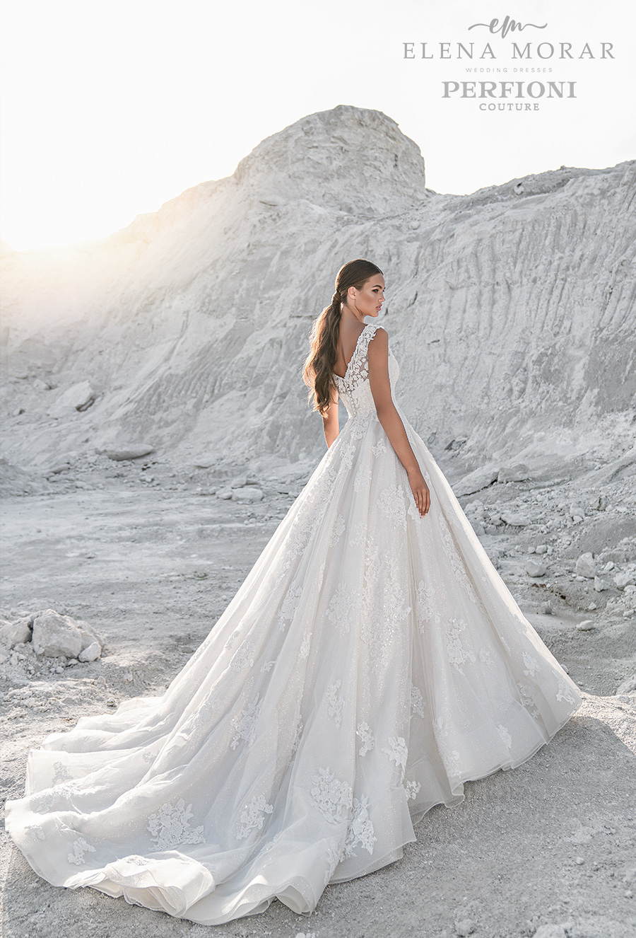elena morar perfioni 2021 bridal romantic a line wedding gown 4