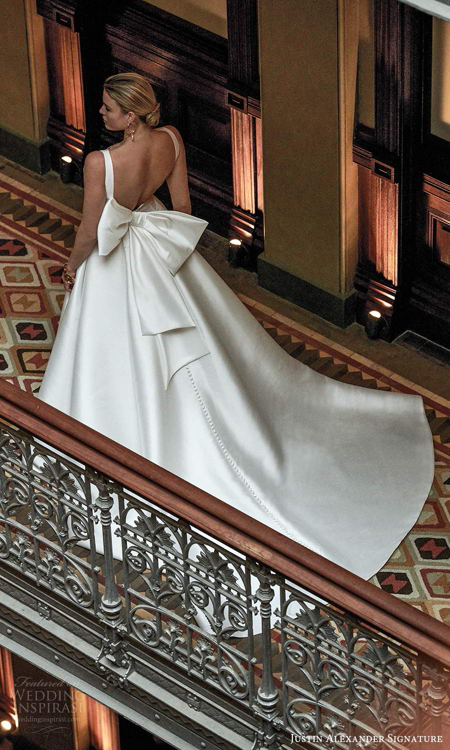 justin alexander spring 2021 bridal sleeveless straps notch jewel neckline clean minimalist a line princes wedding dress chapel train bow open back chapel train (8) bv justin alexander spring 2021 bridal sleeveless straps notch jewel neckline clean minimalist a line princes wedding dress chapel train bow open back chapel train (8) bv