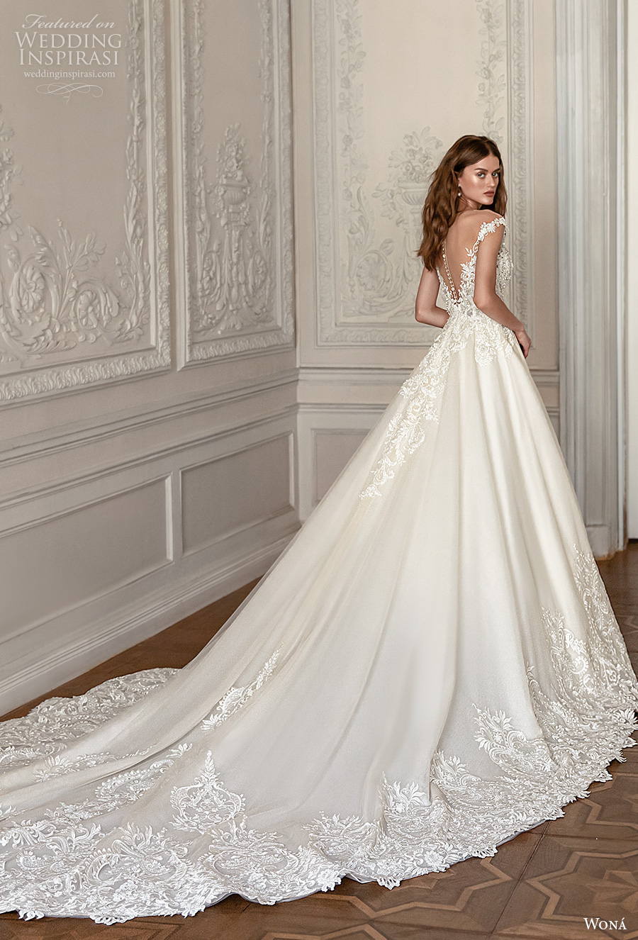 wona concept 2021 romance bridal sleeveless v neck heavily embellished bodice romantic a line wedding dress sheer button v back royal train (9) bv wona concept 2021 romance bridal sleeveless v neck heavily embellished bodice romantic a line wedding dress sheer button v back royal train (9) bv