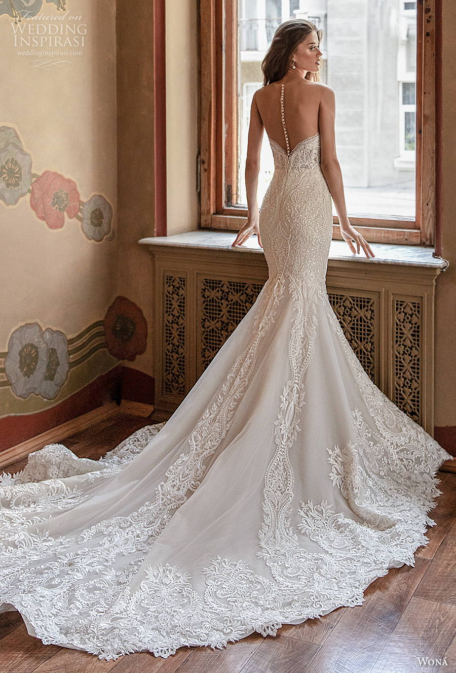 wona concept 2021 romance bridal strapless sweetheart neckline full embellishment mermaid wedding dress sheer button back chapel train (15) bv wona concept 2021 romance bridal strapless sweetheart neckline full embellishment mermaid wedding dress sheer button back chapel train (15) bv