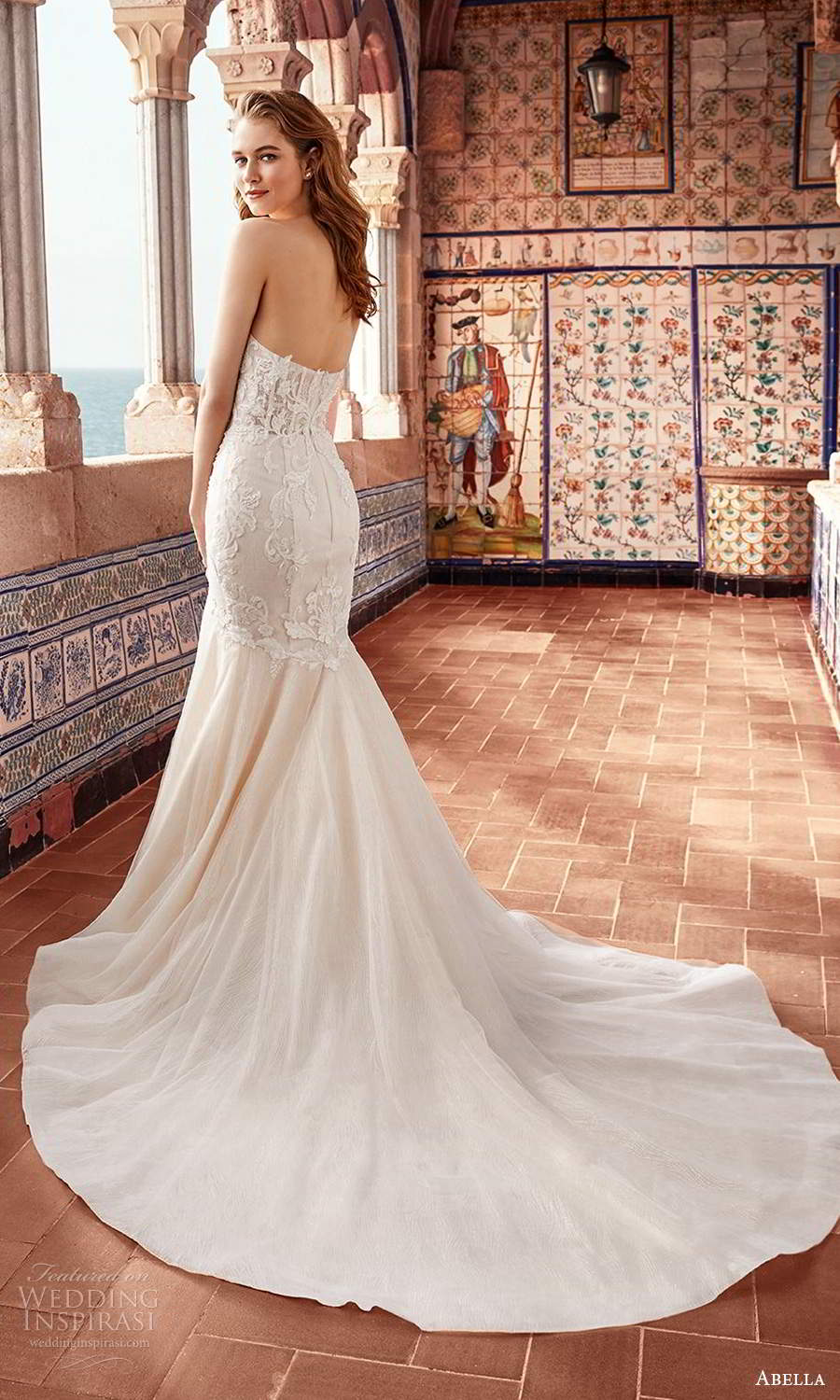 abella allure bridals 2020 bridal strapless sweetheart neckline embellished bodice fit flare mermaid wedding dress chapel train (15) bv