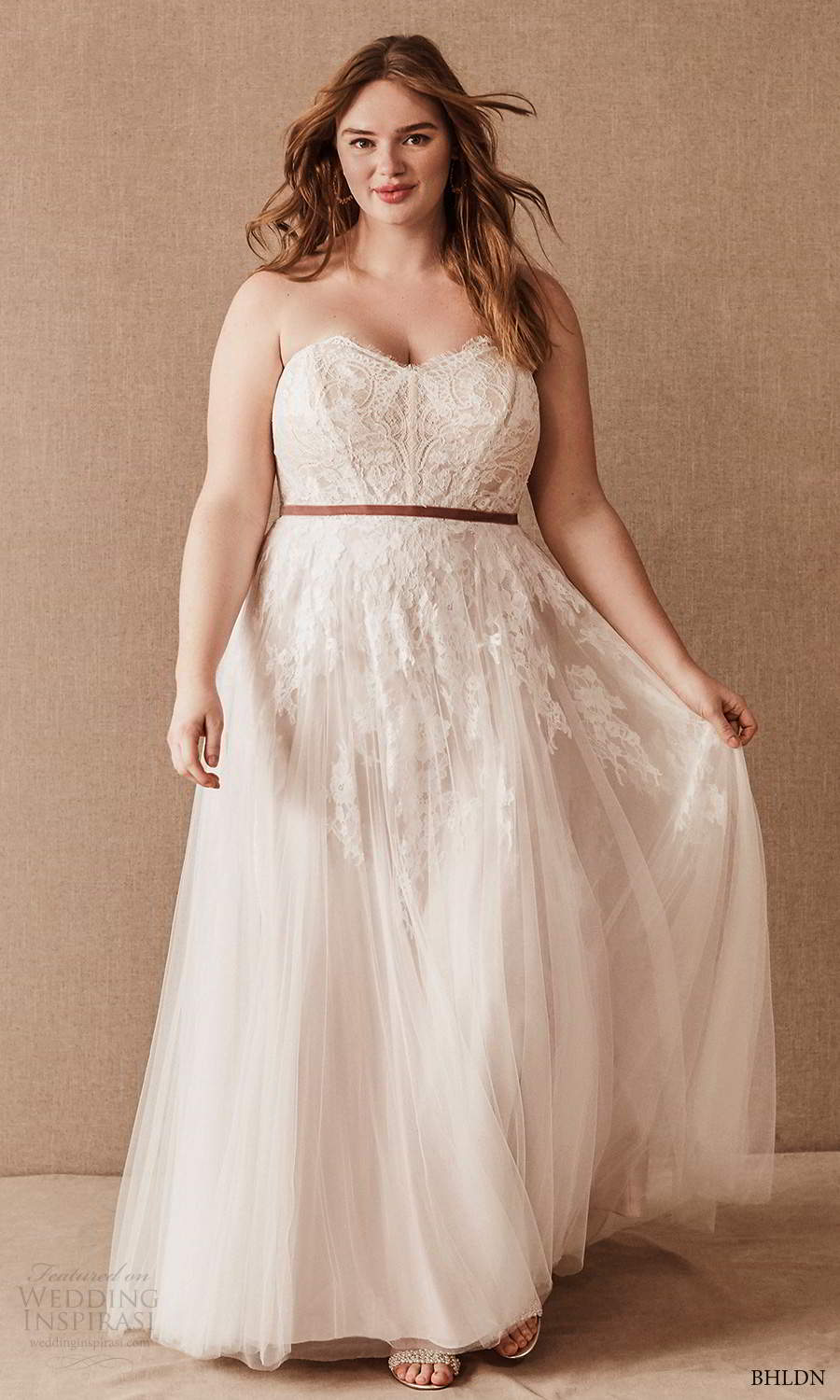 bhldn 2020 bridal plus size strapless sweetheart neckline embellished bodice a line ball gown wedding dress (20) mv